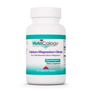 Nutricology Calcium Magnesium, Citrate, 100 Vegetarian Capsules