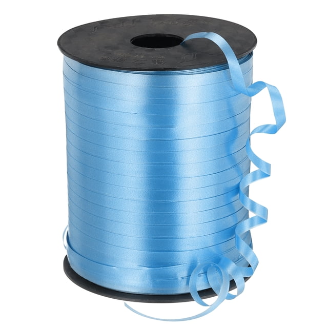 Cinta de rizado metálica de 500 yardas Uxcell para decoración de fiestas, envoltura de regalos y manualidades, azul teal
