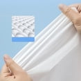 thumbnail image 5 of FEOLGEHLY 4 Piece Disposable Twin/Queen Sheets Microfiber Flat Bed Sheets Only (71x91in) ,Duvet Cover(87x94in) and 2 Throw Pillow Cases(20x32in) Set, Washable Breathable Bedding for Business Travel, 5 of 8