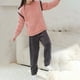 thumbnail image 5 of Gibobby camisón para mujer Terciopelo Coral grueso hombres sueltos mujeres Color cuello Rojoondo manga caliente se puede usar fuera de la casa ropa (Rosa, M), 5 of 5