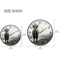 thumbnail image 2 of Coolnut Highland Cow Wall Clock Round Silent Non Ticking Battery Operated Accurate Arabic Numerals Design Clocks for Home Kitchen Living Room Bedroom 12inch Home Decor, 2 of 6