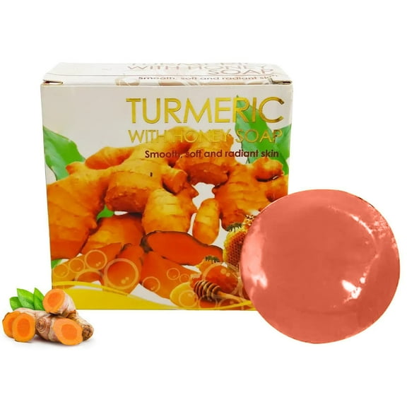 Hauiodp Turmeric Honeys Soap Bar Turmeric And Honeys Soap Suitable For Gentle Facial Cleansing For Both Men And Women 100g