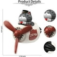 thumbnail image 5 of Pilot Car Air Fresheners - Love Cat Airplane Cars Diffuser Rotating Propeller, Air Outlet Vent Fresheners, Cute Air Freshener with 2 Packs Replacement Tablets Creative Car Perfume, 5 of 12