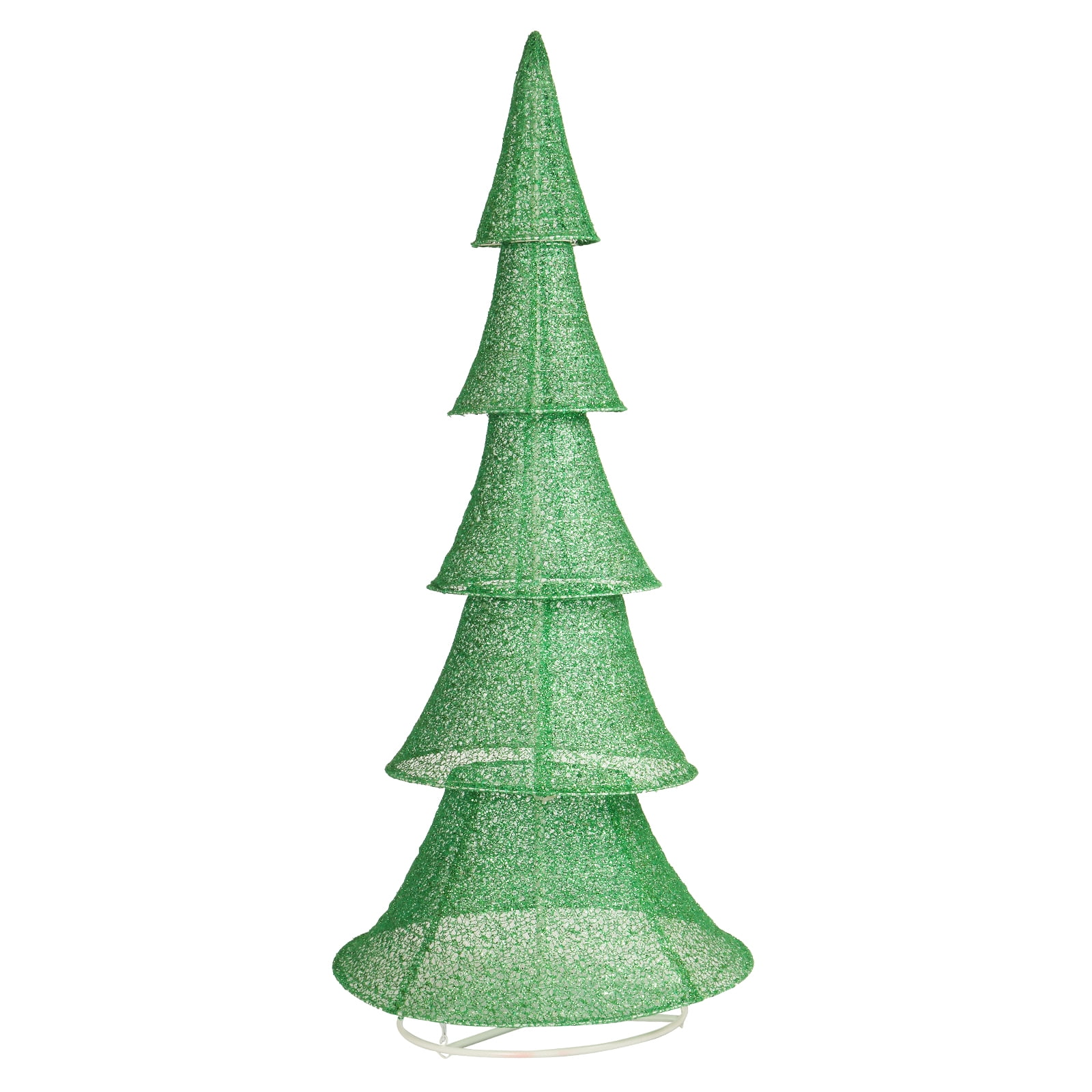 Astoutdoor Lighted Christmas Tree, 6 ft Pre-Lit Pull-Up Tree with 200 Warm White LED Lights, White, Indoor Outdoor Holiday Decoration