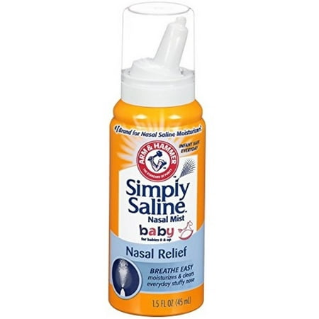 Simply Saline Nasal Mist Baby 2 oz (Pack of 2)
