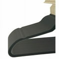 thumbnail image 3 of 100 Pack, Non-Slip Velvet Hangers Clothes Flocked Suit Hangers, Black, 3 of 5