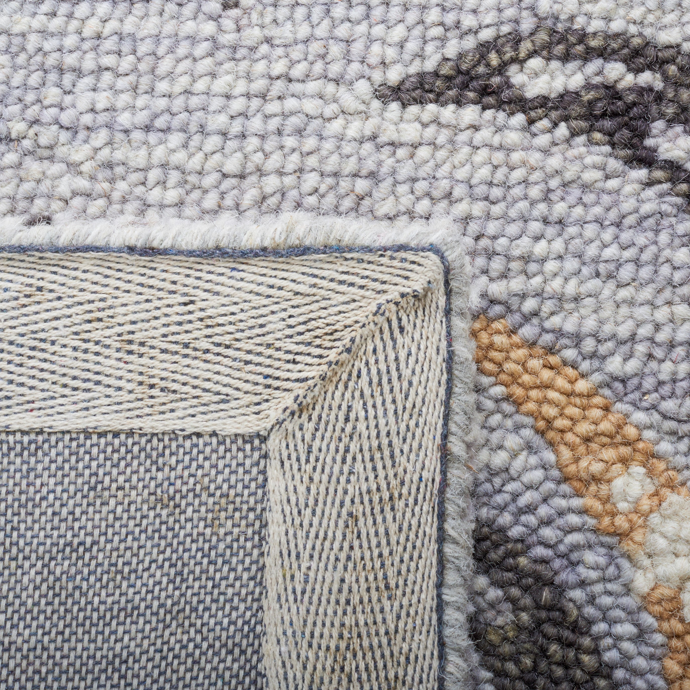 Safavieh  Handmade Blossom Yael Wool Rug 6' x 6' Round 6' Round Indoor, Handmade Living Room, Bedroom, Dining Room Round