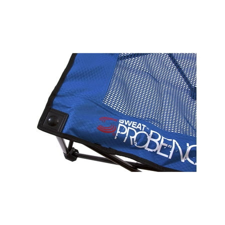  Sweat  Pro Bench  3 Seat Folding Sports Bench  Blue 