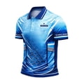 thumbnail image 4 of 2026 Soccer Cup Jersey for Men, Polo Collar Short Sleeve England Rose & Gold Ball Graphic Top - Breathable Fan Shirt for Match Day & Casual Wear Royal Blue XXXXXXL, 4 of 4