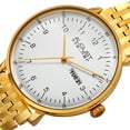 thumbnail image 2 of Men's Classic Quartz Easy-to-Read Stainless Steel Gold-Tone Bracelet Watch, 2 of 4