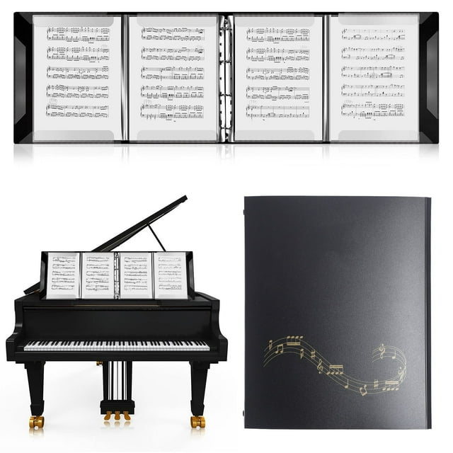 Carpeta De Partituras, Carcasa Exterior Gruesa, Carpeta De Música Versátil, Tamaño A4 Para Piano