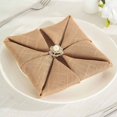 Efavormart 5 Pack NATURAL COLOR 20"x20" Premium Faux Linen Napkins ...