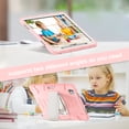 thumbnail image 3 of Dteck Case for iPad Pro 11 inch M4 2024,Heavy Duty Silicone Case 3-Layer Protection Built-in Pencil Holder Shockproof Kickstand Cover for iPad Pro 11-in. (M4),Pink, 3 of 5