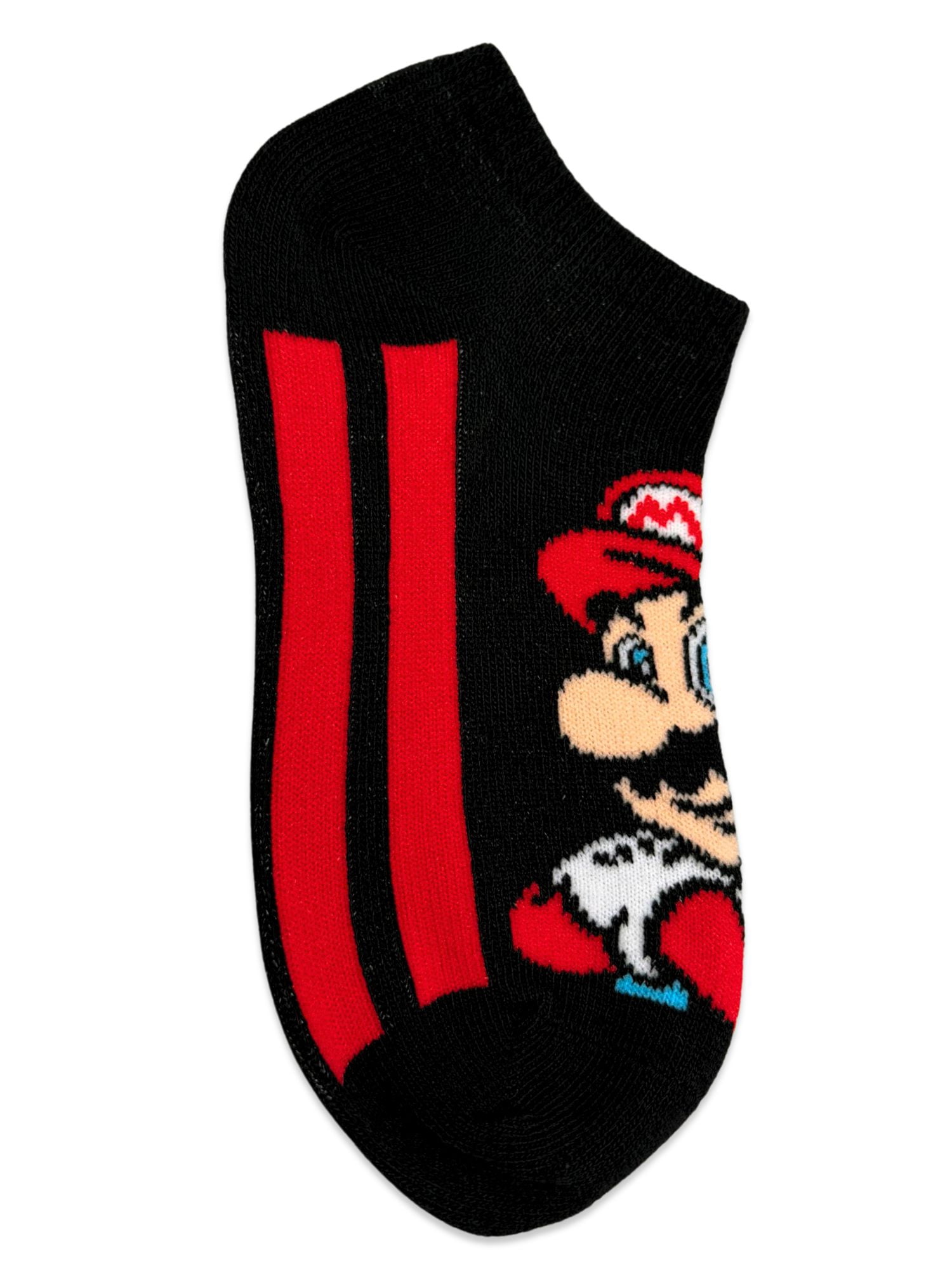 Super Mario Boys No-Show Socks, 6-Pack, Sizes S-L