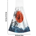 thumbnail image 3 of SKYSONIC Hanging Kitchen Towel 12 x 17 Inch Bamboo Trees Towel Set 2 Pieces of Dry Towels for Kitchen, Bathroom, Laundry Room Table, 3 of 7
