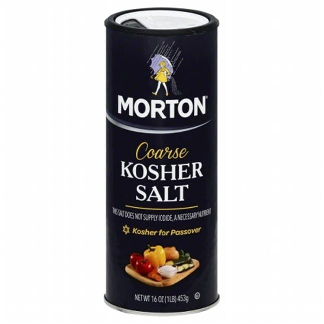 Morton Kosher Salt, Coarse, 16 Ounce