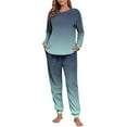 thumbnail image 4 of Vetsdori Pockets Pajamas Sets for Women Fleece Nightwear Home , Holiday 2 Pieces Womens Pajamas Thick Thermal Warm, 4 of 6