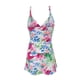 thumbnail image 3 of Trajes de baño tankini AQITTI para mujer, traje de baño de dos piezas con top y falda con estampado floral, 3 of 7