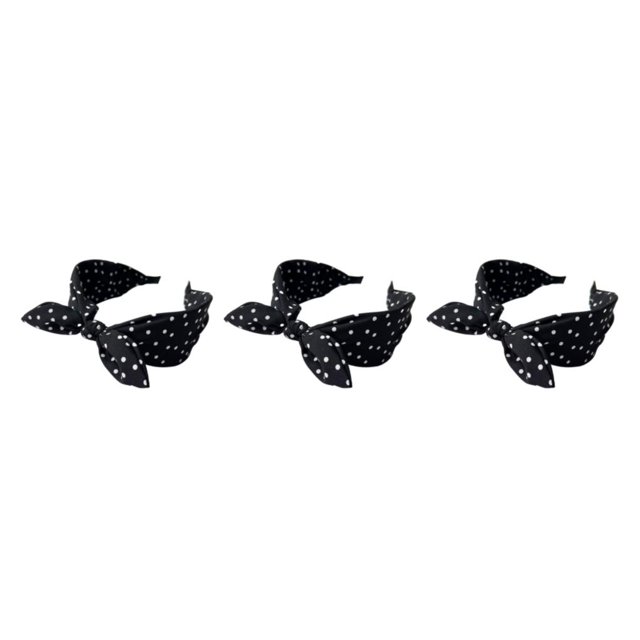 Guardoinrt Stay Fashionable With Korean Style Headbands For Women Comfortable And Sweat Black 3Set