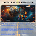 thumbnail image 3 of 1 Pcs 2D Flat License Plate Covers & Frames, Dreamcatcher For Decorative Front, Waterproof For Decoration Aluminum License Plate Covers & Frames Cover For Men Women, 12" X 6", 3 of 7