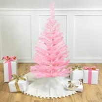 Northlight Artificial Tinsel Christmas Tree - 3' - Pink - Unlit
