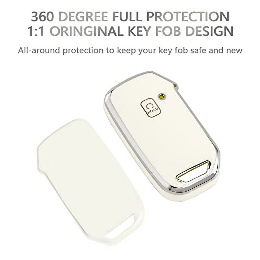 OFFCURVE 6-Piece Black,White,Blue,Purple Key Fob Cover for Kia Vehicles