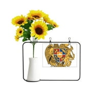 Yerevan Armenia National Emblem Artificial Sunflower Vases Bottle Blessing Card