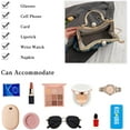 thumbnail image 4 of Denim Clutch Bag Women Quilted Evening Bag Bridal Wedding Purse Sparkly Rhinestone Handbag Beaded Pearl Crossbody Bag, 4 of 5
