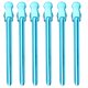 thumbnail image 1 of Juego de 6 pinzas de peluquería portátiles de metal con forma de cocodrilo para peluquería, pinzas separadoras para teñir el cabello (azul), 1 of 6