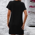 thumbnail image 7 of Black Color Block for Women Fall Summer Short Sleeve Crew Neck Spandex Rayon Midi Brunch Dresses Womens 2026 Clothing Country Concert Y2K S, 7 of 7