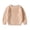 Beige, variant on Odeerbi Sweater for Kids Baby Girl Boy Oversized Knit Sweater Crewneck Pullover Sweatshirt Solid Warm Long Sleeve Tops Blouse Pink