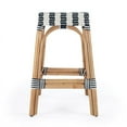 thumbnail image 4 of Butler Specialty Company Robias Rattan 24.5" Counter Stool - White & Navy Stripe, 4 of 8