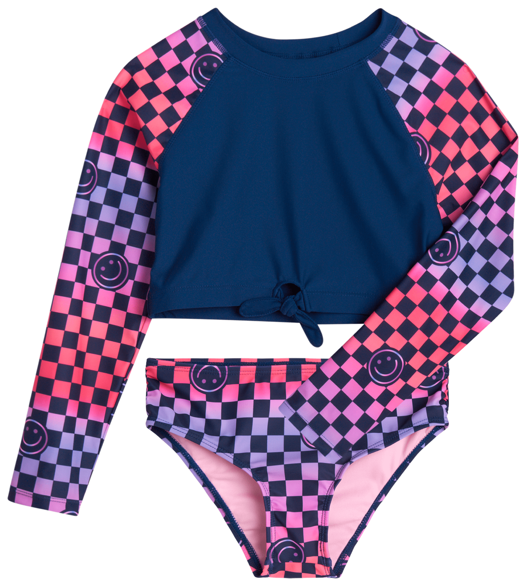 Limited Too Girls' Rash Guard Set UPF 50+ TwoPiece Swim Shirt and