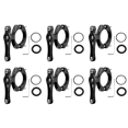 thumbnail image 1 of Adaptador de jaula para botella de agua de bicicleta, soporte para asiento de estante MTB (tornillo doble), negro, 1 of 6