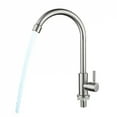 thumbnail image 2 of Single cold stainless steel kitchen faucet, sink, vegetable washbasin, rotating faucet, 2 of 7