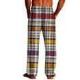 thumbnail image 6 of Censtreet Men's Pajama Bottoms Plaid Pajamas Pants for Men Soft Long Lounge Pj Sleep Pant with Pockets, 6 of 9