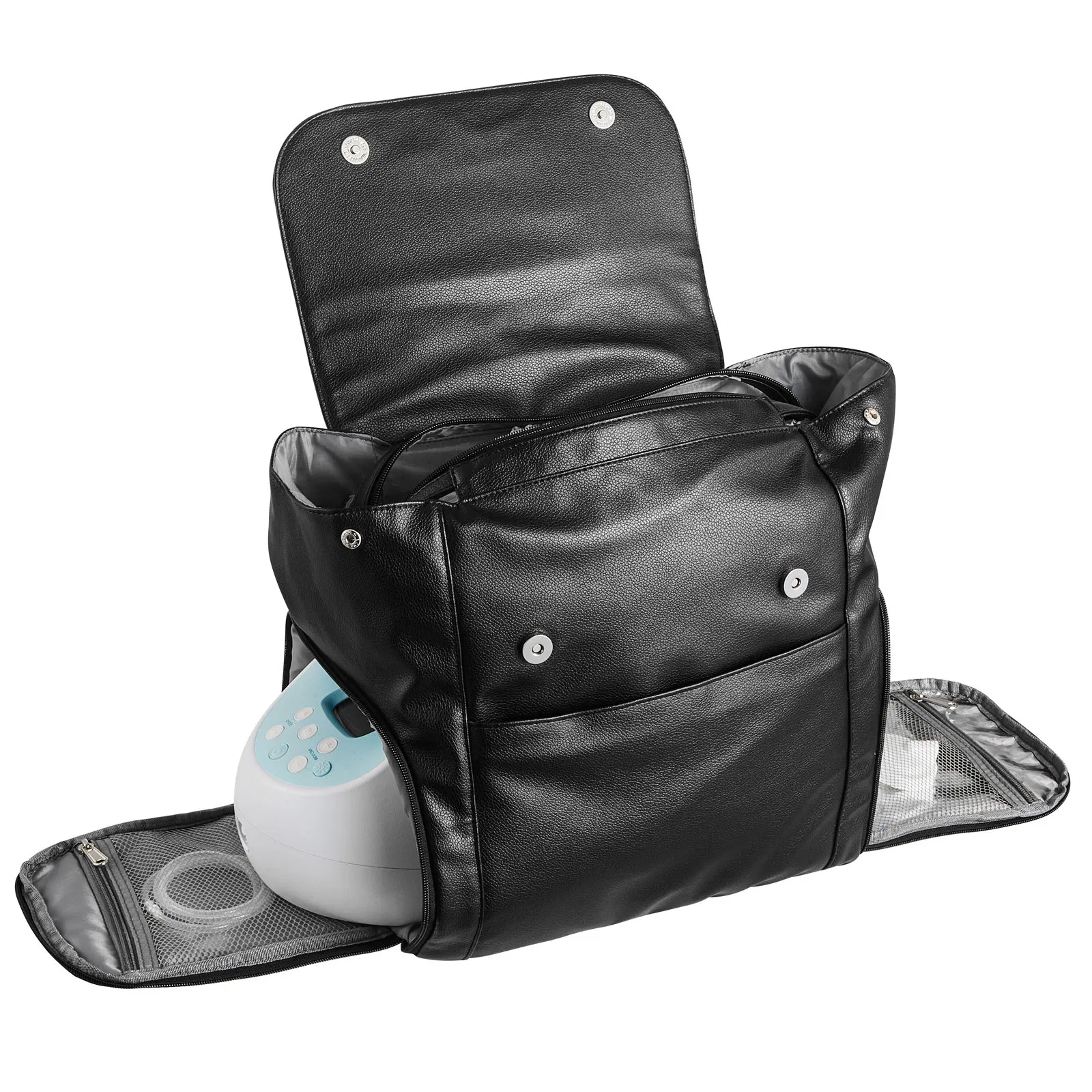 Breast Pump Backpack with Ice Pack for S1/S2,Portable Breastfeeding Bag for Pumping Accessories and Milk Storage,Ideal for Work and Travel,Black