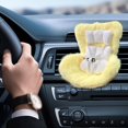 thumbnail image 2 of 3 Packs Doll Car Seat Plush Cushion with Vent Clip and Stand Cute Functional Car Ornament for Fans Collectors Desktop Display Soft Furry Accessories, 2 of 5
