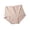 Coffee, variant on Women Panties High Waist Cotton Briefs Leg Opening Stretch Underwear for Daily Inner Wear