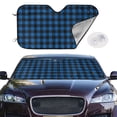 thumbnail image 2 of Balery Blue Black Plaid Print Car Windshield Sun Shade,Windshield Sunshade for Car Pickup Truck SUV Accessories-, 2 of 7