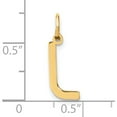 thumbnail image 4 of 14K Yellow Gold 14Ky Letter L Initial Pendant - Jbsp, 4 of 5