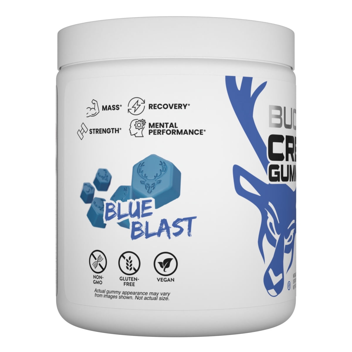 Bucked Up Creatine Gummies - Blue Blast 25serv