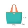 thumbnail image 3 of Hfnxid Reusable Grocery Bag Foldable Shopping Bag with Pocket Extra Wide Handle Portable Durable Washable Tote Bags for Women, 3 of 9