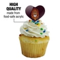thumbnail image 3 of Lion Religious King Crown Bible Christian Heart Love Cupcake Picks Toppers Decoration Set of 6, 3 of 6
