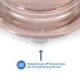 thumbnail image 5 of Mainstays 5-Pack Round BPA-Free Plastic Meal Prep Food Storage Containers, 1L, Pink Blush, 5 of 10