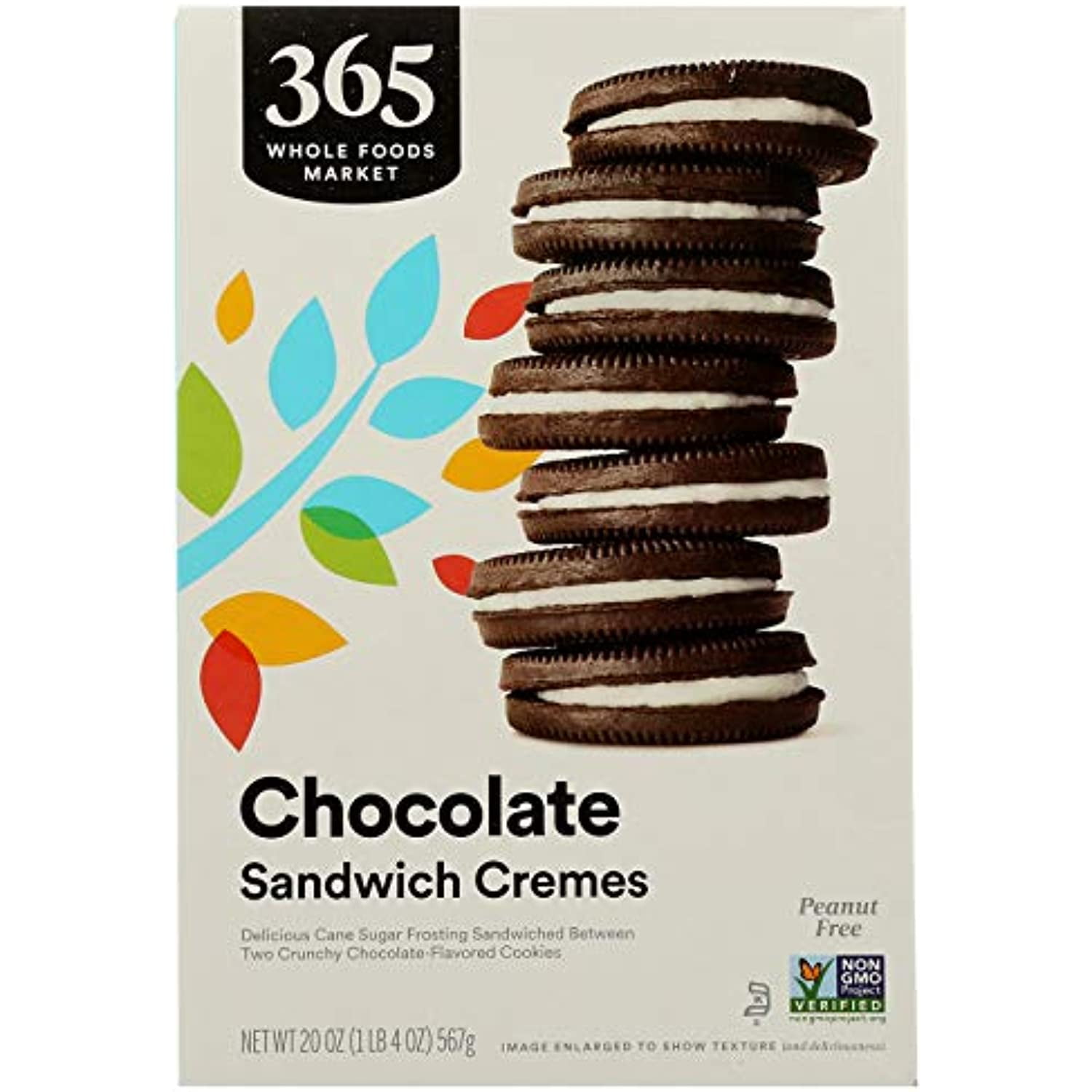 365 By Whole Foods Market, Cookie Sandwich Cremes Chocolate, 20 Ounce