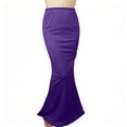 thumbnail image 5 of Women's Long Pencil Skirt High Waisted Summer Bodycon Tight Maxi Skirts Women Solid Stretchy Bodycon Maxi Skirt for Elegant Casual Office Wear, 5 of 6
