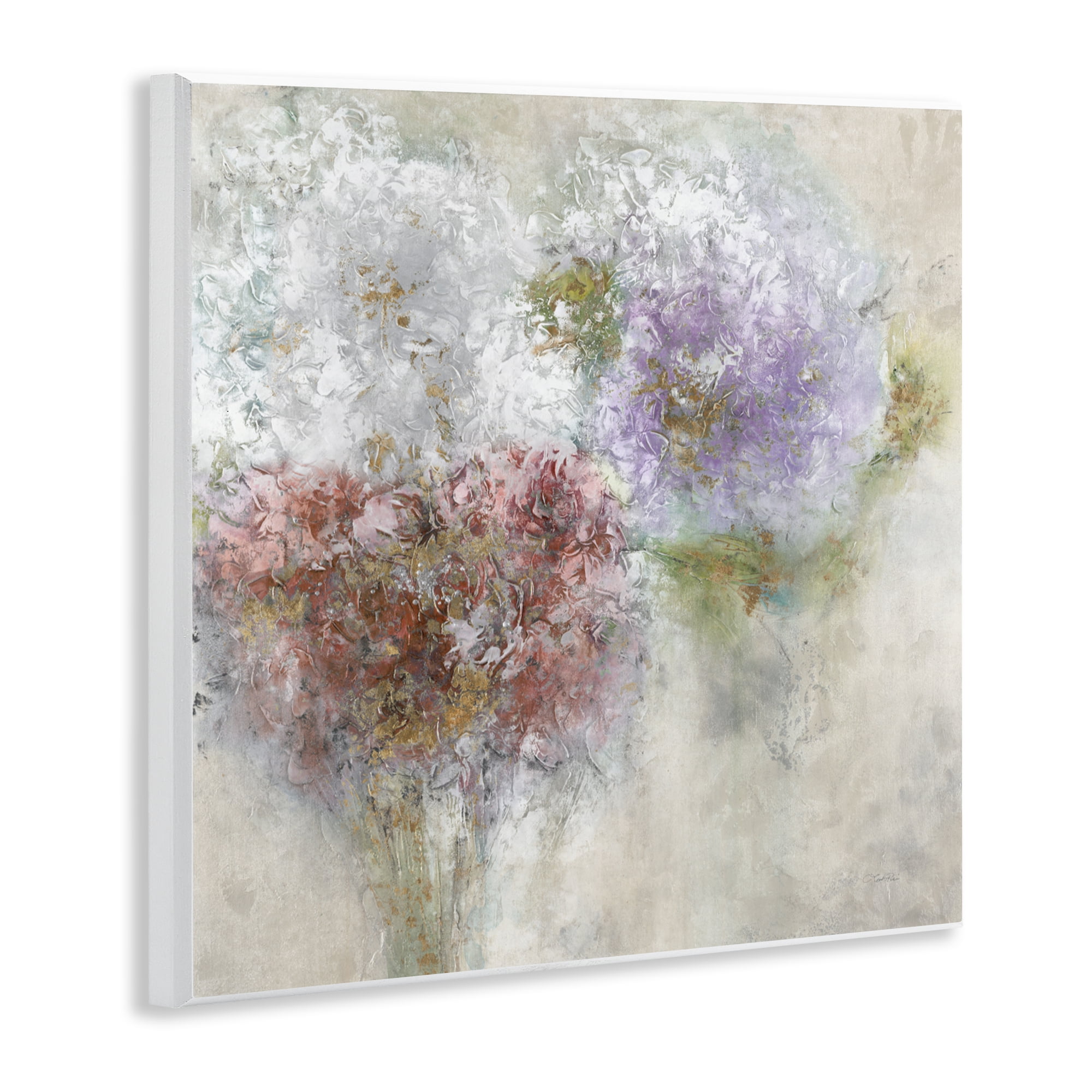Stupell Industries Dappled Visuals Flowers Wall Plaque Art, design by Leah Rei