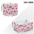 thumbnail image 2 of Foldable Fabric Storage Bin Home Cubes Clothing Organizer Bins Large Collapsible Box Basket for Home Organizer Watercolor Sparkling Cherries, 2 of 7
