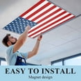 thumbnail image 6 of American Flag Fluorescent Light Covers, Blue Red USA Flag Magnetic Light Covers for Ceiling Lights, Fluorescent Ceiling Shade Filters for Classroom Bedroom Office 4x2Ft x 3PCS, 6 of 8